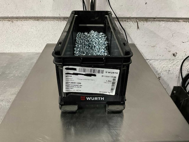 Würth 6.69 kg plaatschroef lbk 5,5 x 16 in stapelbare bak - afbeelding 1 van  5