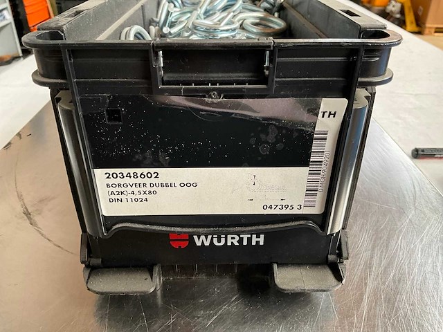 Würth 6.86kg borgveer dubbel oog 4,5x80 in stapelbare bak - afbeelding 2 van  6