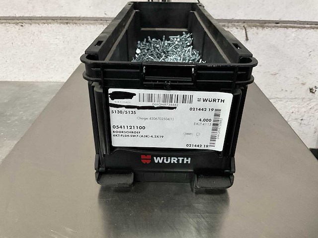 Würth 6.89 kg boorschroef 4,2 x 19 in stapelbare bak - afbeelding 1 van  5