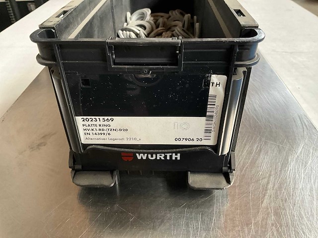 Würth 6.91kg platte ring d20 in stapelbare bak - afbeelding 2 van  6