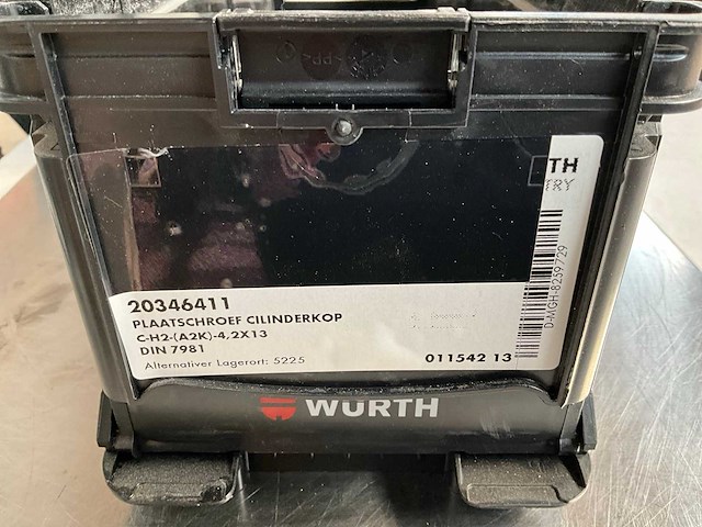 Würth 6.95kg plaatschroef cilinderkop 4,2 x 13 in stapelbare bak - afbeelding 2 van  6