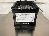 Würth 7.24 kg zeskantmoer met flens in stapelbare bak - afbeelding 1 van  5