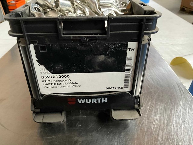 Würth 7.50kg krimp kabeloog m8x35,0qmm in stapelbare bak - afbeelding 2 van  6