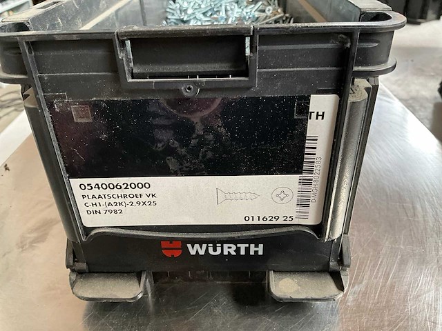 Würth 7.51kg plaatschroef verzonken kop 2,9 x 25 in stapelbare bak - afbeelding 2 van  6