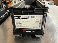 Würth 7.68kg verbindingsmoer 8x10 m4 in stapelbare bak - afbeelding 5 van  6