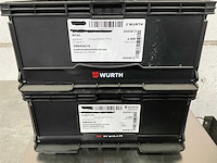 Würth 8.10 kg kabelbandhouder nylon in 2 stapelbare bakken - afbeelding 1 van  7