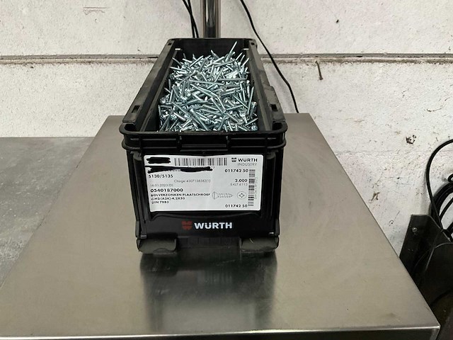 Würth 8.79 kg bolverzonken plaatschroef 4,2 x 50 in stapelbare bak - afbeelding 1 van  5