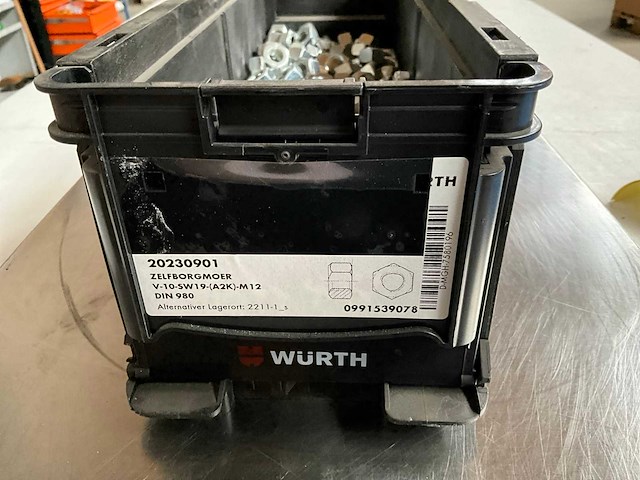 Würth 8.81kg zelfborgmoer m12 in stapelbare bak - afbeelding 2 van  6