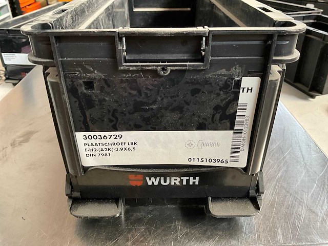 Würth 9.11kg plaatschroef 3,9 x 6,5 in stapelbare bak - afbeelding 4 van  6