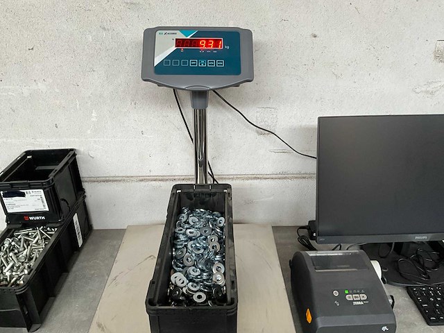 Würth 9.31 kg sluitring voor zware spanbussen d10,5 in stapelbare bak - afbeelding 2 van  5