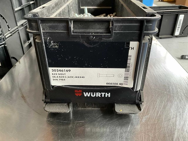Würth 9.46kg bzk bout m8x40 in stapelbare bak - afbeelding 2 van  6