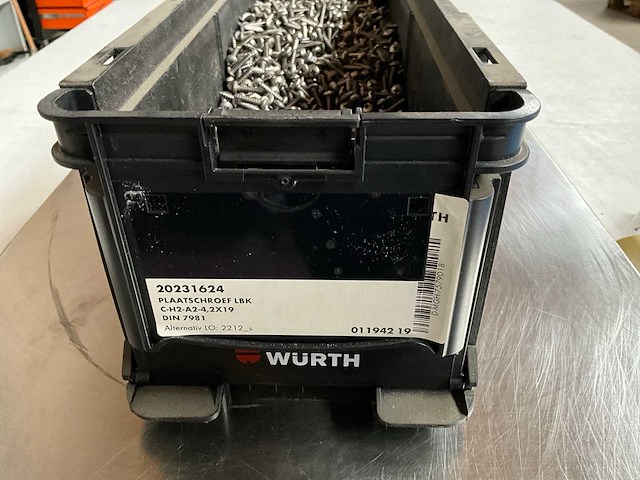 Würth 9.60kg plaatschroef lbk 4,2x19 in stapelbare bak - afbeelding 2 van  6