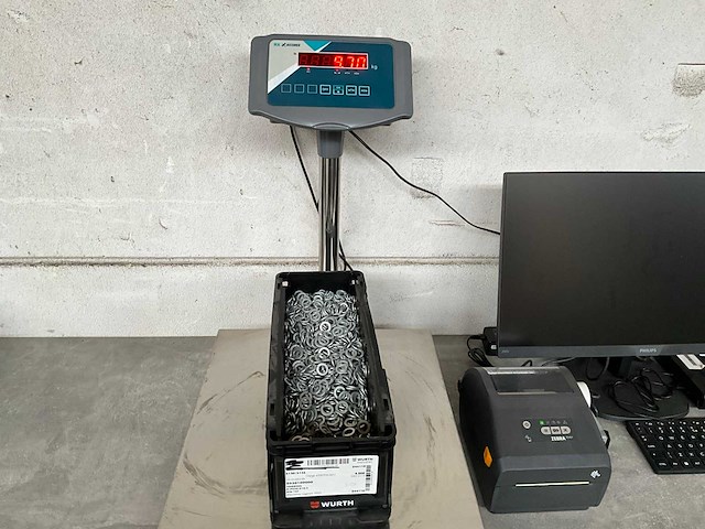 Würth 9.70 kg veerring d 10,2 in stapelbare bak - afbeelding 1 van  3