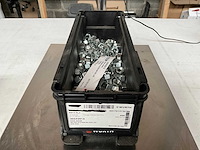 Würth 9.87kg zeskantmoer m12x1,25 in stapelbare bak - afbeelding 3 van  6