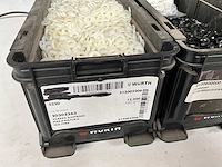 Würth assorti kunststof bevestigingsmaterialen in stapelbare bakken - afbeelding 5 van  12