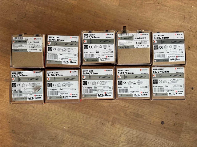 Wurth assy 4 assortiment schroeven - afbeelding 1 van  9