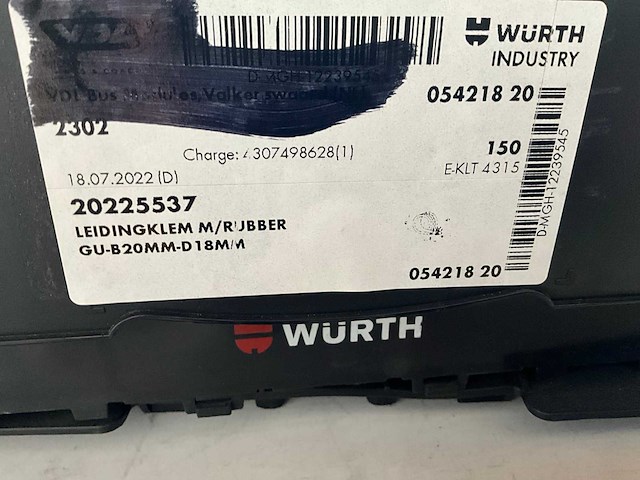 Würth diverse maten buis- en bevestigingsklem - afbeelding 3 van  8