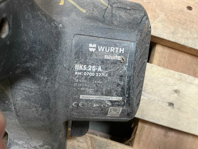 Würth hks 28-a cirkelzaagmachine - afbeelding 5 van  6
