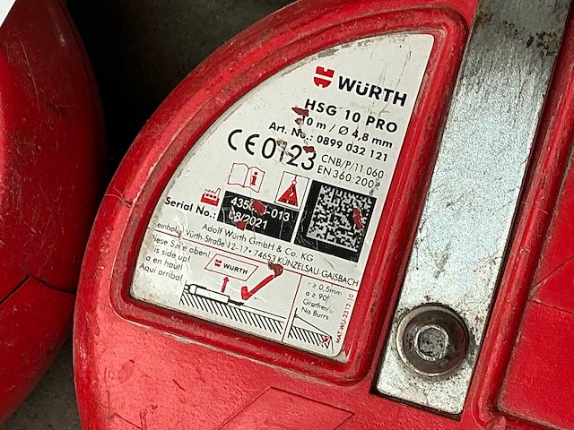 Würth hsg 10 pro h valbeveiliging (2x) - afbeelding 2 van  2
