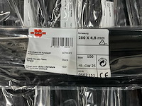 Würth kabelband 280 x 4,8 mm 100 stuks (10x) - afbeelding 2 van  2