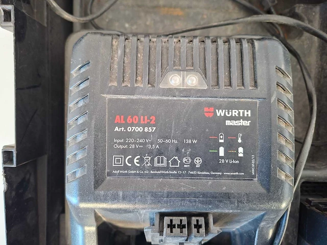Würth master - würth master h 28-ma snoerloze draaihamer – 28v li-ion - afbeelding 3 van  6