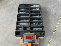 Würth palletdeal 104,5kg diverse bevestigingsmaterialen in stapelbare bakken