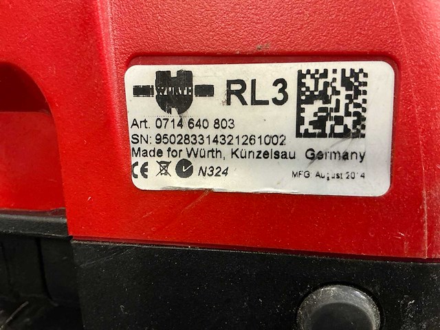 Würth rl3 bouwlaser - afbeelding 6 van  10