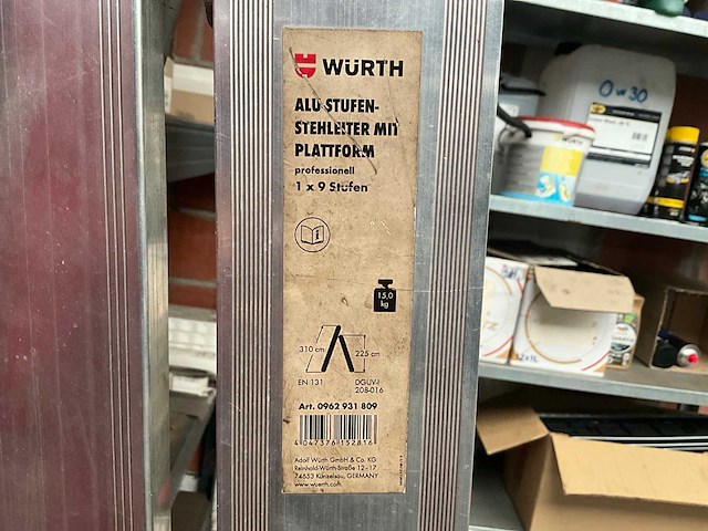 Würth trapladder - afbeelding 2 van  5