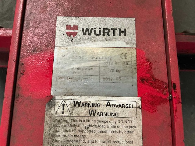 Würth zware garagekrik (2x) - afbeelding 5 van  7