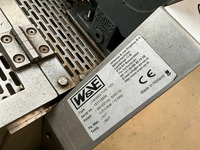 W&ve hakmes 1000 overige voedingsmiddelen productie machines - afbeelding 4 van  9