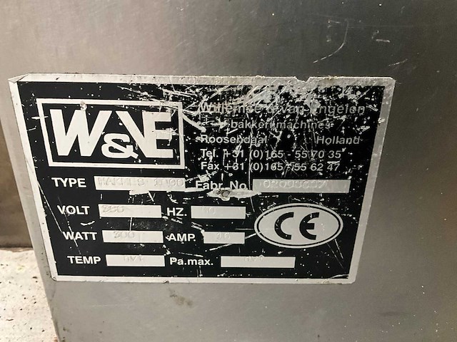W&ve hakmes 1000 snijmachine - afbeelding 8 van  8