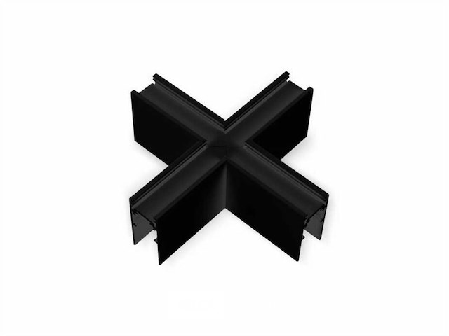 X-connector voor magnetische opbouwrails 20 mm - horizontaal (x4) - afbeelding 3 van  5