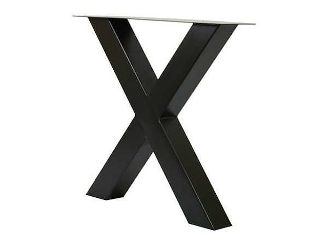 X-potenset zwart metaal (1x) - afbeelding 1 van  3