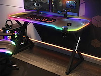 X rocker pulsar max rgb gamingbureau met led-verlichting - afbeelding 1 van  8