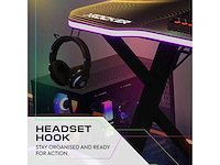 X rocker pulsar max rgb gamingbureau met led-verlichting - afbeelding 6 van  8