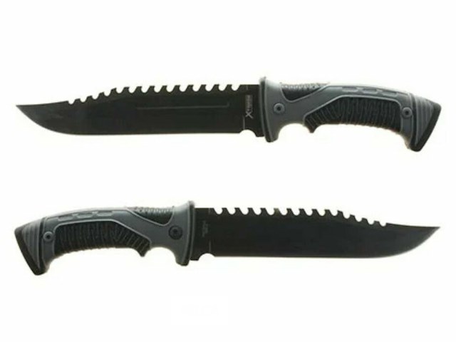 X-treme bowie bushcraft mes groot met nylon hoes - afbeelding 1 van  2