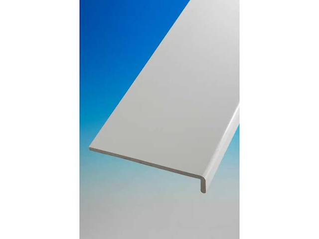 (x15) pvc plank/wit raam binnen/buitenbreedte 200 mm - ep9mm - lang 2,50m - afbeelding 1 van  3