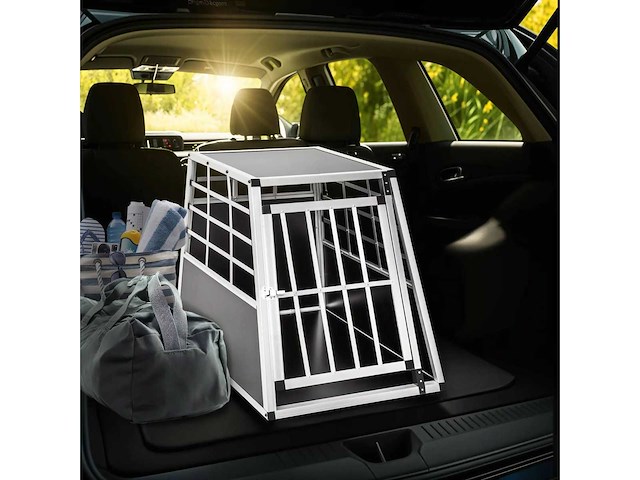 (x2) beveiligde hondenreit 65 x 90 x 69,5 cm - afbeelding 6 van  7