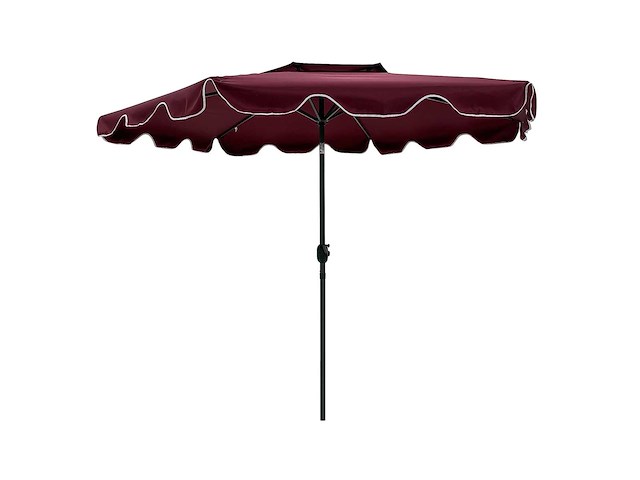 (x2) designerparasol met krukas, kantelfunctie en ventilatie, uv50+ bescherming, ø 3 m - afbeelding 4 van  6