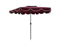 (x2) designerparasol met krukas, kantelfunctie en ventilatie, uv50+ bescherming, ø 3 m - afbeelding 4 van  6