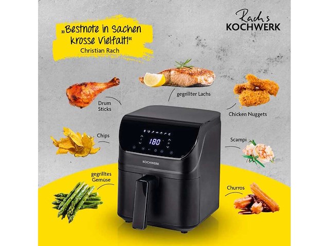 (x2) digitale luchtfriteuse - 4 l - afbeelding 4 van  6