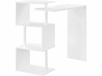 (x2) draaiende bartafel met 3 planken, metalen en mdf bistrotafel - afbeelding 6 van  8