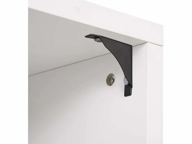 (x2) draaiende bartafel met 3 planken, metalen en mdf bistrotafel - afbeelding 7 van  8