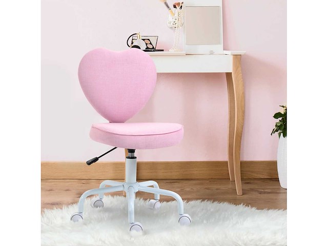 (x2) draaistoel, schattig hartvormig ontwerp - afbeelding 1 van  6