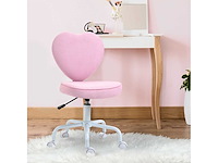 (x2) draaistoel, schattig hartvormig ontwerp - afbeelding 1 van  6