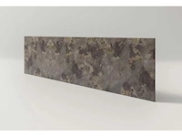 (x2) gelamineerde kaste, geoxideerde steen l.300 xh.64cmxd.9.6mm - afbeelding 3 van  4
