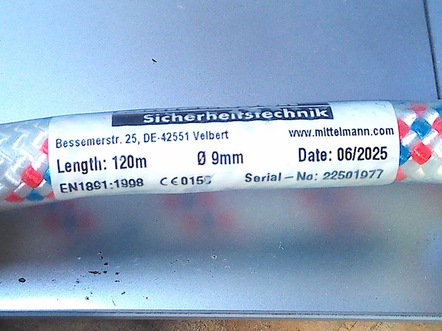 (x2) mittelmann - touw 120 meter - diameter 9 mm - afbeelding 2 van  3