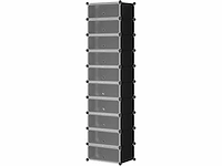 (x2) plastic schoenenkast gemaakt van modules met deur - afbeelding 6 van  6