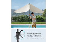 (x2) rechthoekige parasol 200 x 150 cm - afbeelding 2 van  5