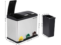 (x2) recyclebak, 3-in-1 pedaalbak - afbeelding 2 van  6